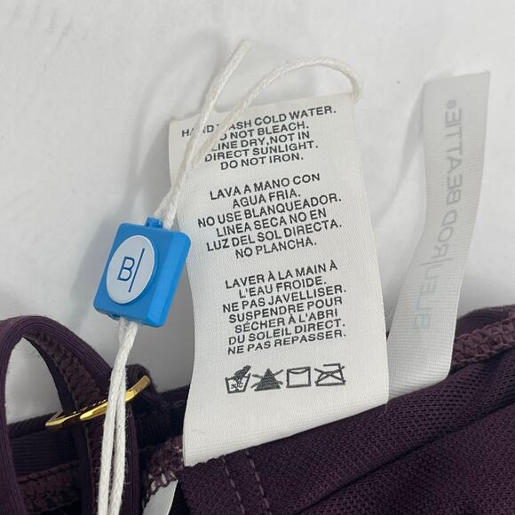 BLEU ROD BEATTIE Swimsuit Size 8 NWT One Piece Don't Mesh With Me Surplice Swim - Picture 6 of 15